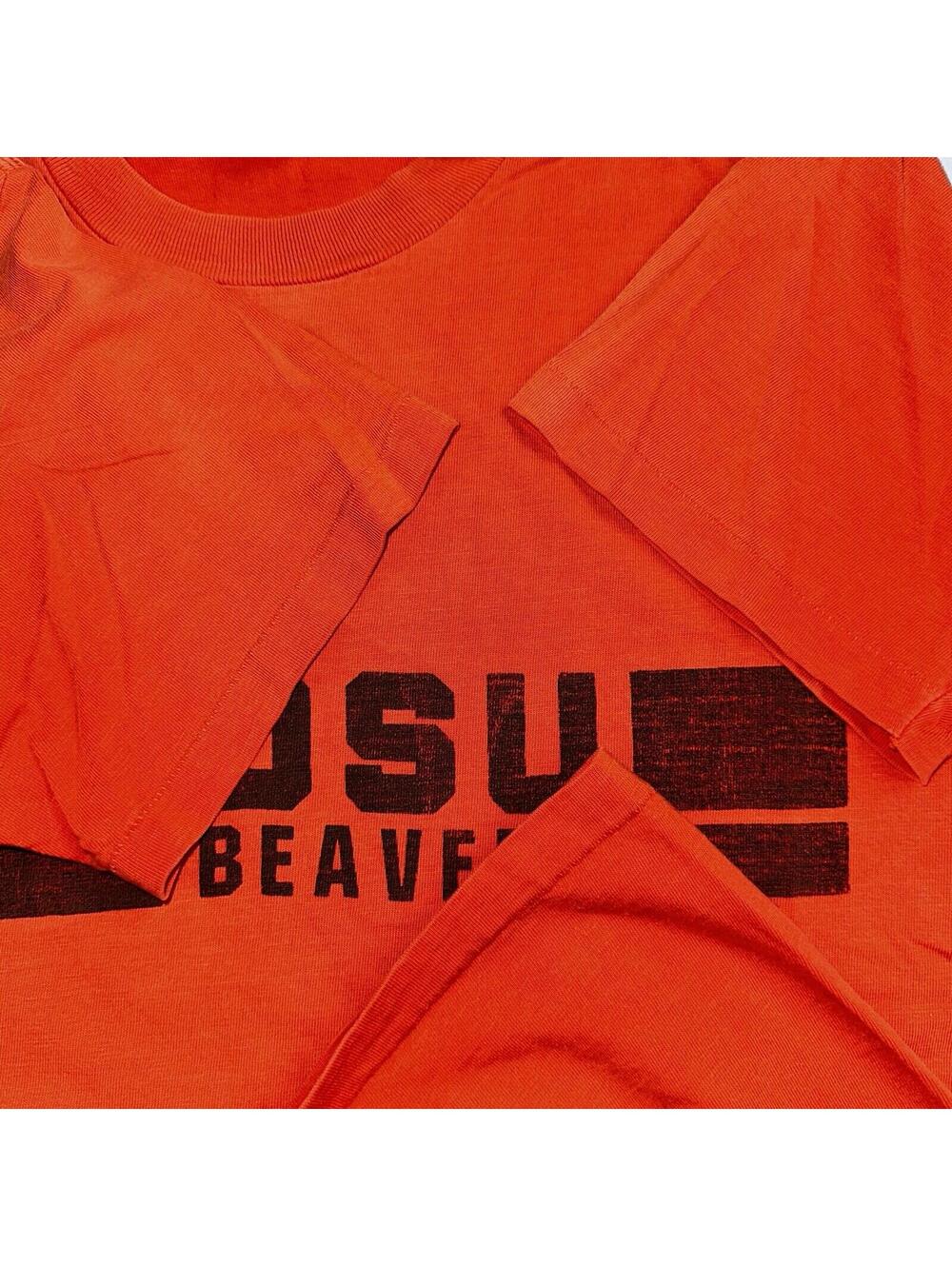 OSU Oregon State USA 70s 1970 VTG T Shirt USA Beavers RARE Single Stitch XL - Picture 4 of 10